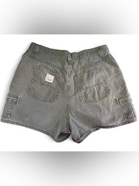 VTG 90s Lee Women’s Olive Utility Cotton Shorts Granola Grunge Gorpcore Cabin 34